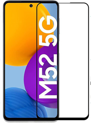 4 YARDS Edge To Edge Tempered Glass for Samsung Galaxy M52 5G (11D GLASS)(Pack of 1)
