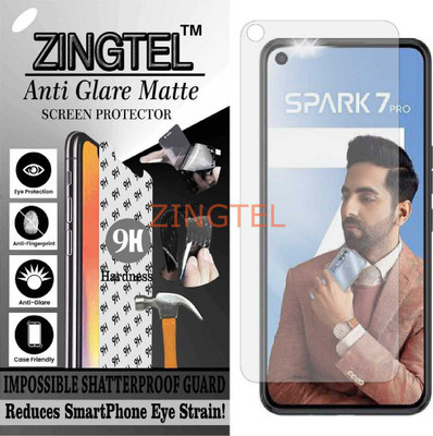 ZINGTEL Impossible Screen Guard for TECNO SPARK 7 PRO KF8 (Matte Finish)(Pack of 1)