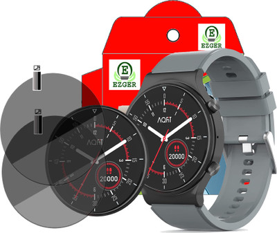 EZGER Screen Guard for AQFIT W9 Smartwatch(Pack of 2)