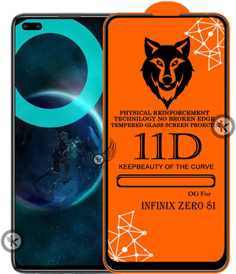 Kreatick Edge To Edge Tempered Glass for INFINIX ZERO-8i(Pack of 1)