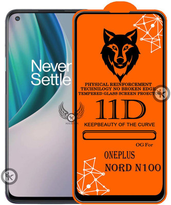 Kreatick Edge To Edge Tempered Glass for ONEPLUS-NORD N100(Pack of 1)