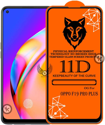 Kreatick Edge To Edge Tempered Glass for OPPO-F19 PRO PLUS(Pack of 1)