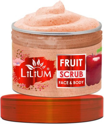 LILIUM Fruit Face & Body Deep Exfoliating Scrub With Fruit Extracts and Olive Oil, Scrub(250 ml)