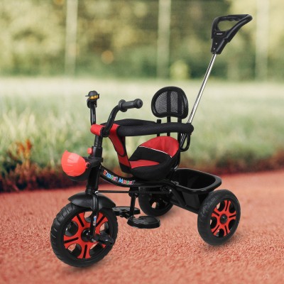 TOYSHOPPEE TriCycle for Kids with Parental /Push Handle for Kids TriCycle Baby TriCycle Suitable for (1-5 Years) Kids Tricycle(Red)