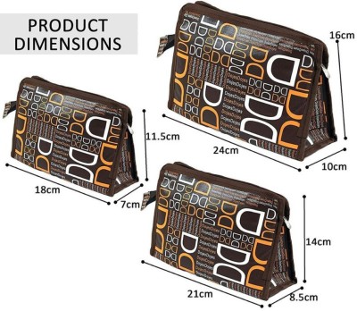 PRISMAXIC Cosmetic Pouch(Brown)