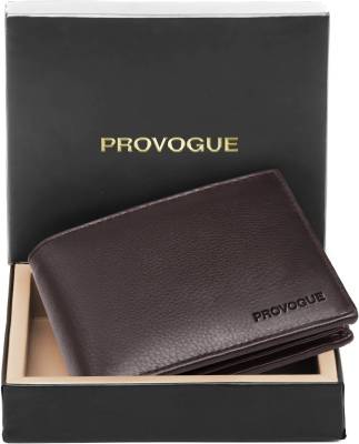 PROVOGUE Men Casual, Evening/Party, Formal, Travel Brown Genuine Leather Wallet