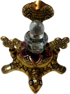 Balaji Traders Sarp Flower Tortoise With Shivling Aluminium Yantra(Pack of 1)