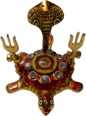 Balaji Traders Trishul Tortoise With Kuber Yantra Aluminium Yantra(Pack of 1)