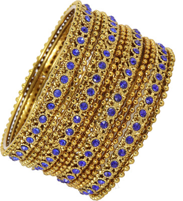 NMII Metal Zircon Bangle Set(Pack of 12)