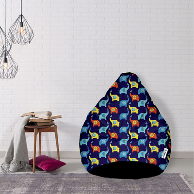Flipkart SmartBuy XXL Tear Drop Bean Bag Cover  (Without Beans)(Multicolor)