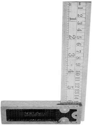 ASAONE Tri Square Tool 90 Degrees Right Angle Ruler 6 Inch Tri-Square(Pack of 1)
