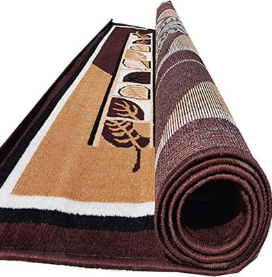 Samjeeda Handloom carpets Brown Acrylic Carpet(5 ft,  X 210 cm, Rectangle)