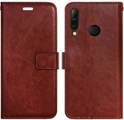 Realgo Flip Cover for Tecno Camon i4(Brown, Pack of: 1)
