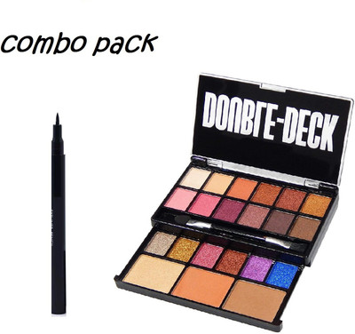MYEONG PROFESSIONAL MAKEUP KIT BASE EYE SHADOW & HIGHLIGHTER AND SKETCH EYE LINER PACK(2 Items in the set)