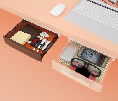 oddpod 1 Compartments Plastic Hidden Drawer(White)