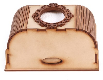 FRICOSTA 1 Compartments wooden tissue holder(Brown)