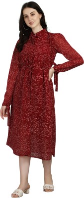 URBAN LUXE Women A-line Red Dress