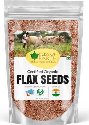 Bliss of Earth Certified Organic Flax Seeds 1kg Raw Super food for Weight Loss Brown Flax Seeds(1 kg)