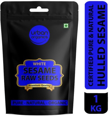 Urban Organic White Sesame Seeds Fresh and Natural |Safed Til| Hulled Sesame Seeds for Eating White Sesame Seeds(1 kg)