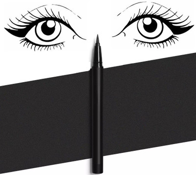 MYEONG Long-Lasting Single Stroke Application Black Waterproof Pen 2.5 g(Black)