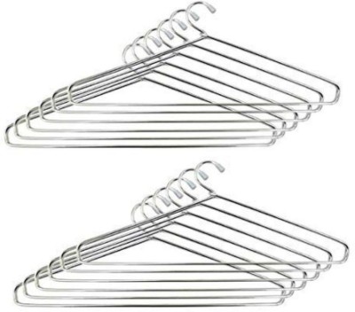 VARKAUS 12 Pcs Steel Cloth Hanger In Best Quality Plastic Dress Pack of 12 Hangers For  Dress