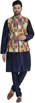 SANMIKA Sleeveless Self Design Men Jacket