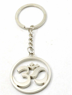 ShubhKraft Symobole of God OM Keychain/Keyring For Men, Women, Bike & Car Keys - Birthday Return Gift Item (Pack of 1, Silver) Key Chain
