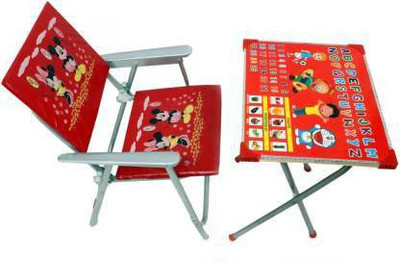 Shree besty Beautiful and Modern Kids folding Study table & Chair- RED Metal Chair(Finish Color - RED, DIY(Do-It-Yourself)) deal from flipkart Shree besty Beautiful and Modern Kids folding Study table & Chair- RED Metal Chair(Finish Color - RED, DIY(Do-It-Yourself)) deal from flipkart