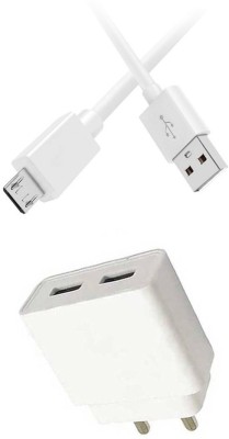 Zebron Wall Charger Accessory Combo for Lava A44(White)