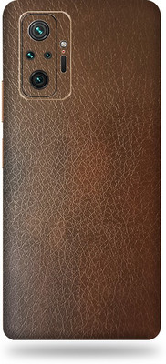 TJ CREATION Redmi Note 10 Pro Max Mobile Skin(Ultra Super Brown Leather Skin With High Matte Finish.)
