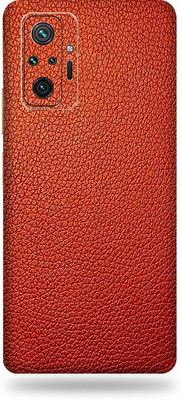 TJ CREATION Redmi Note 10 Pro Max Mobile Skin(Ultra Super Red Leather Skin With High Matte Finish.)