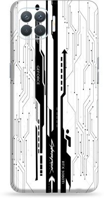 WeCre8 Skin's Oppo F17 Pro, Cyberpunk White Mobile Skin(Multicolor)