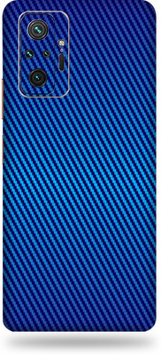 TJ CREATION Redmi Note 10 Pro Max Mobile Skin(Ultra Super Blue Carbon Fiber Skin With High Matte Finish.)