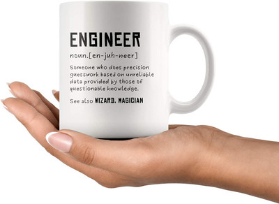 craft maniacs ENGINEER MUGS - DEFINITION OF IT CERAMIC 350ML MUGS FOR COFFEE TEA Ceramic Coffee Mug(350 ml)