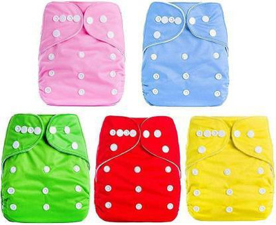 COOL PUSH Free size reusable & washable baby cloth diaper with 5 layer insert