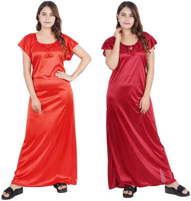 RILO Women Nighty Set(Multicolor)