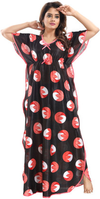 Zionity Women Nighty(Multicolor)