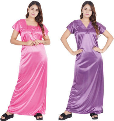 RILO Women Nighty Set(Multicolor)