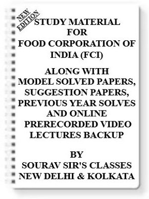 Study Material On Food Corporation Of India (Fci) [pack Of 4 Books] With Model Question Papers + Topicwise Analysis + Mcq Questions+ Special Practice Set(Spiral, SOURAV SIR)