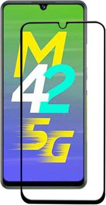 SM Styles Edge To Edge Tempered Glass for Samsung M42 5G(Pack of 1)