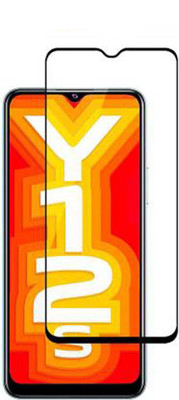 SM Styles Edge To Edge Tempered Glass for Vivo Y12s(Pack of 1)