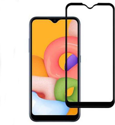 SM Styles Edge To Edge Tempered Glass for Samsung Galaxy M01(Pack of 1)