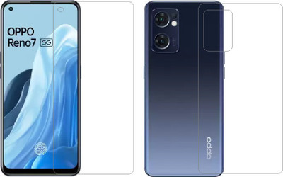 Gtel Front and Back Tempered Glass for Oppo Reno 7 5G(Pack of 1)