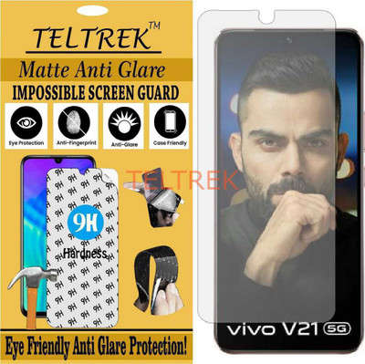 TELTREK Impossible Screen Guard for VIVO V21 5G (Shatterproof Matte)(Pack of 1)