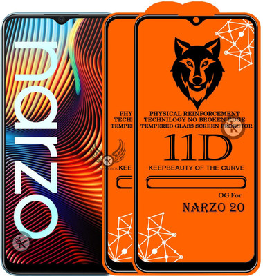 Kreatick Tempered Glass Guard for REALME NARZO 20(Pack of 2)