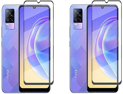 NIMMIKA ENTERPRISES Tempered Glass Guard for Vivo Y21A Tempered Glass 11D(Pack of 2)