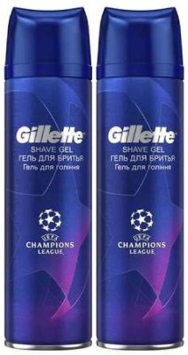 GILLETTE CHAMPIONS LEAGUE SHAVE GEL IMPORTED 200 ML PACK OF 2  (400 ml)