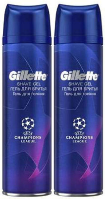 GILLETTE CHAMPIONS LEAGUE SHAVE GEL IMPORTED 200 ML PACK OF 2 (400 ml)
