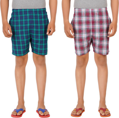 MERINO Checkered Men Multicolor Bermuda Shorts
