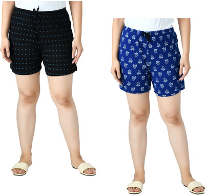 KAYU Printed Women Multicolor Regular Shorts